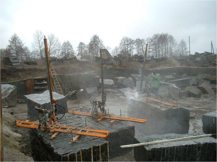 application of air compressor hammer rock drill